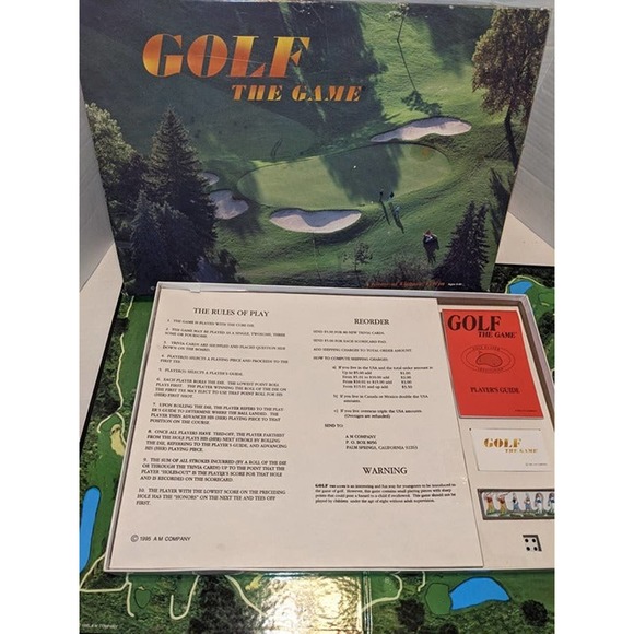 Vintage 1995 Golf The Game Board Game A M Company 1995 Complete Rare - Picture 1 of 9